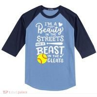 Softball Softball Player Raglan Baseball Sleeve Shirt thumb 0