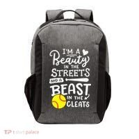 Softball Softball Player Vector Backpack thumb 0
