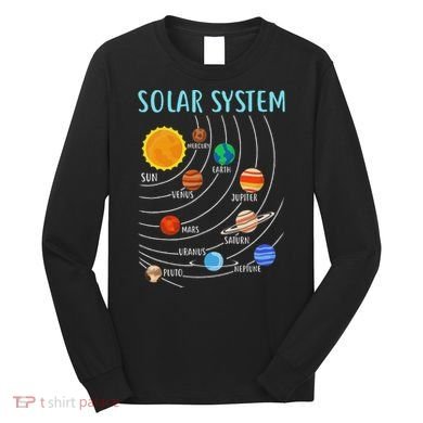 Solar System Planets Science Space Stem Long Sleeve Shirt