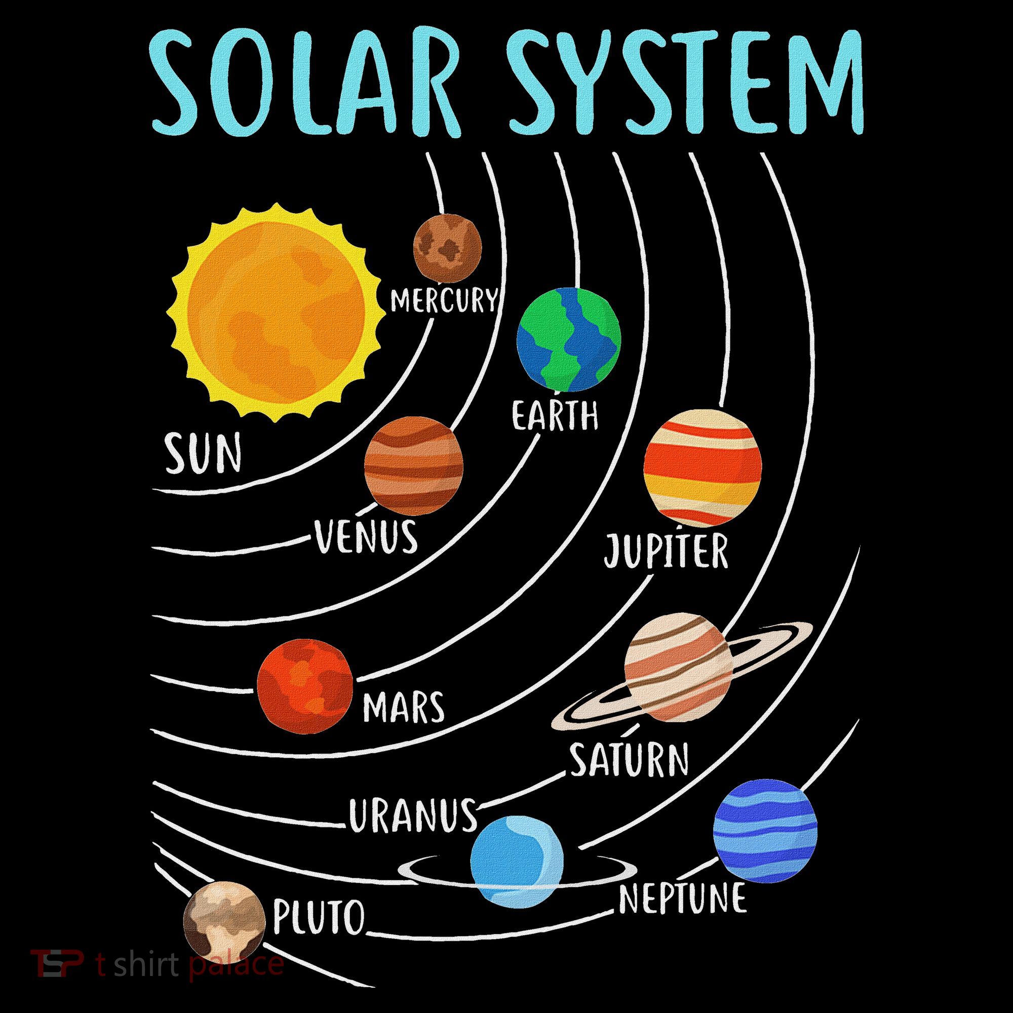 Solar System Planets Science Space Stem Long Sleeve Shirt