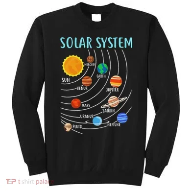 Solar System Planets Science Space Stem Sweatshirt