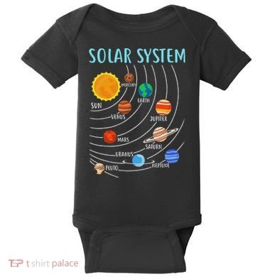 Solar System Planets Science Space Stem Baby Bodysuit