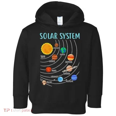 Solar System Planets Science Space Stem Toddler Hoodie