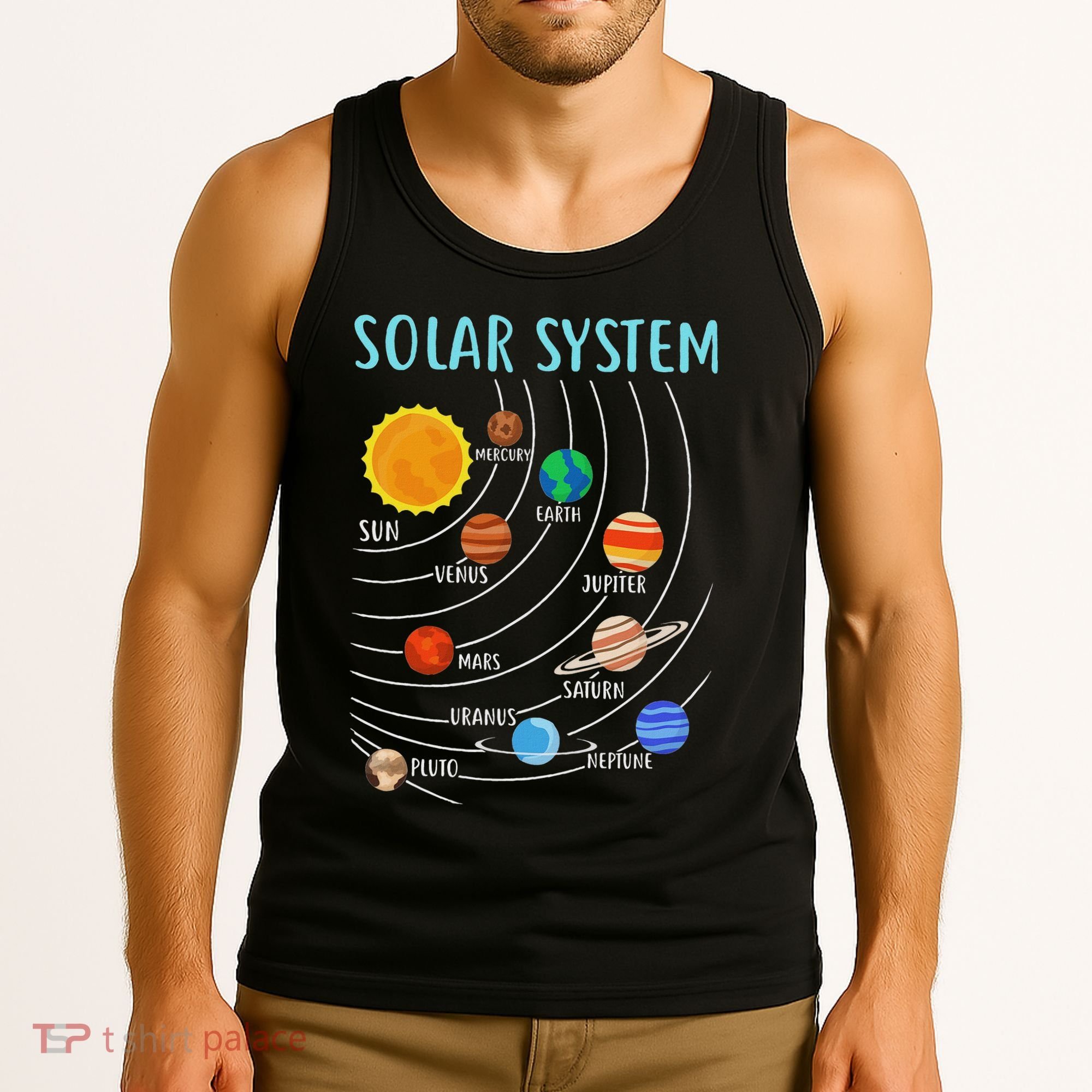 Solar System Planets Science Space Stem Tank Top