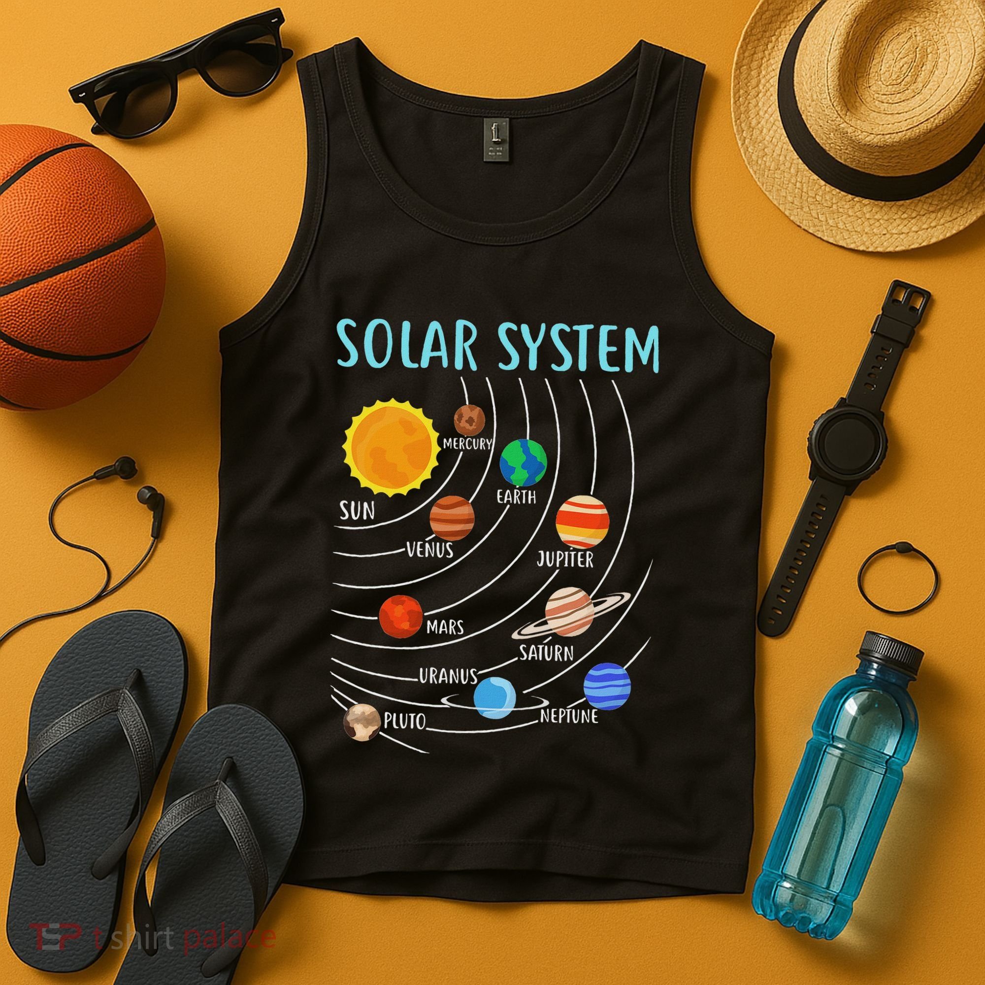 Solar System Planets Science Space Stem Tank Top