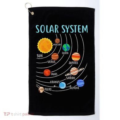 Solar System Planets Science Space Stem Golf Towel