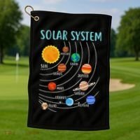 Solar System Planets Science Space Stem Golf Towel thumb 1