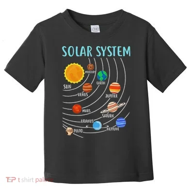 Solar System Planets Science Space Stem Toddler T-Shirt
