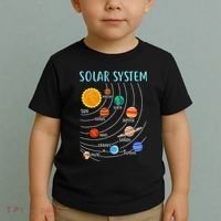 Solar System Planets Science Space Stem Toddler T-Shirt thumb 2