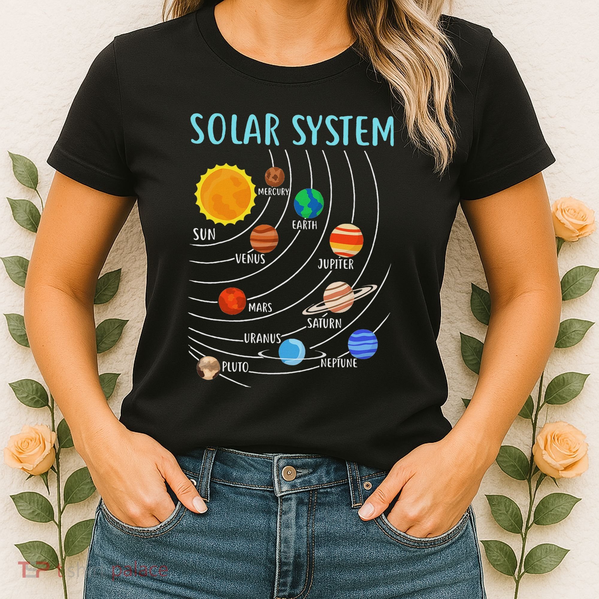 Solar System Planets Science Space Stem Women's T-Shirt