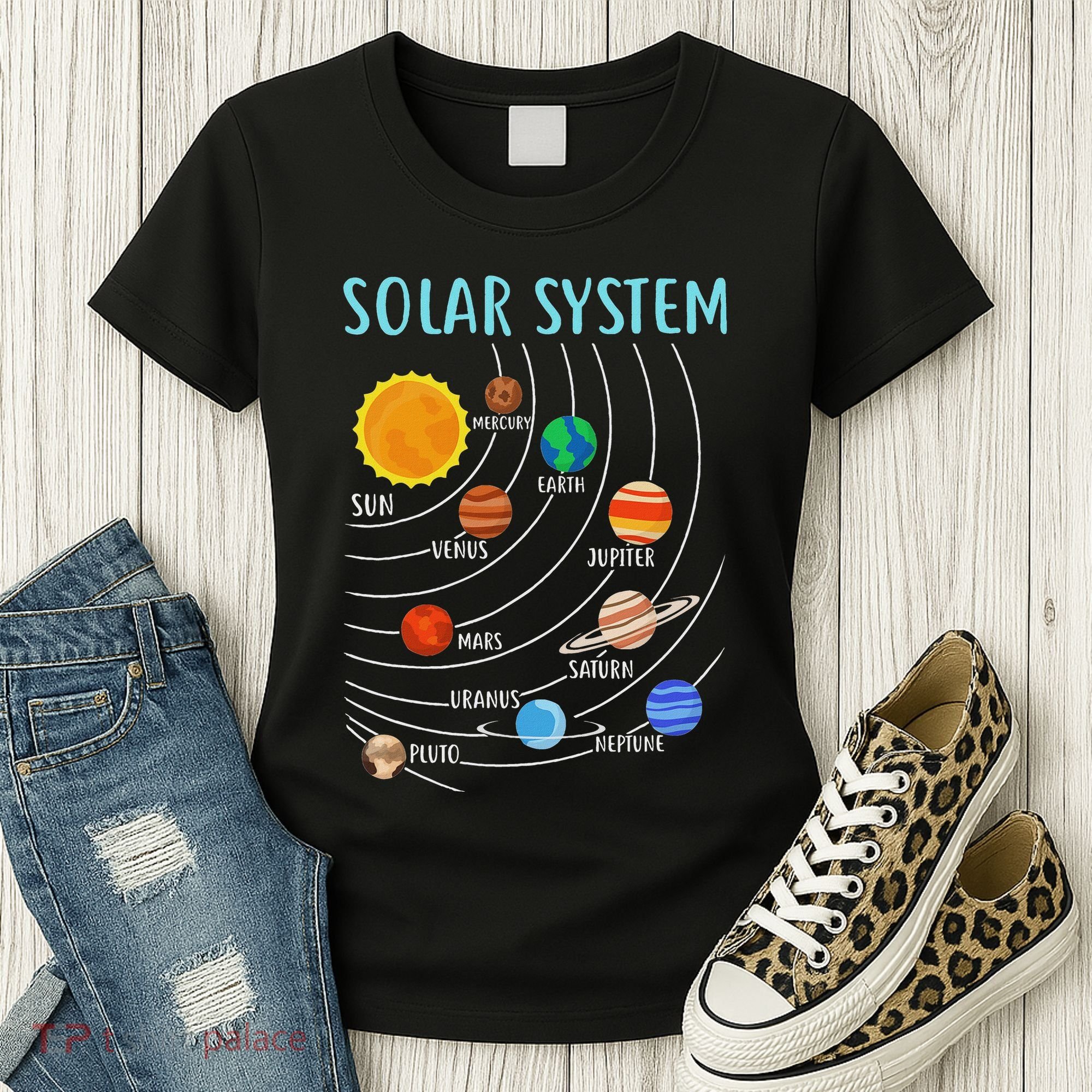 Solar System Planets Science Space Stem Women's T-Shirt