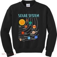 Solar System Planets Science Space Stem Kids Sweatshirt thumb 0