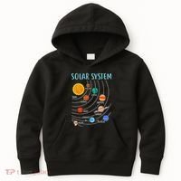 Solar System Planets Science Space Stem Kids Hoodie thumb 0