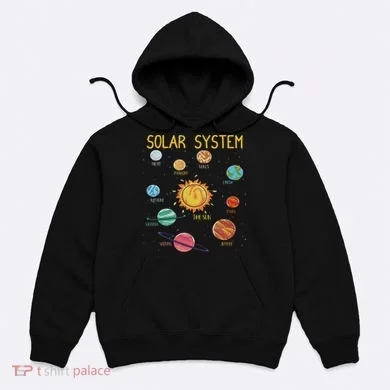 Solar System Planets Science Space Stem Hoodie