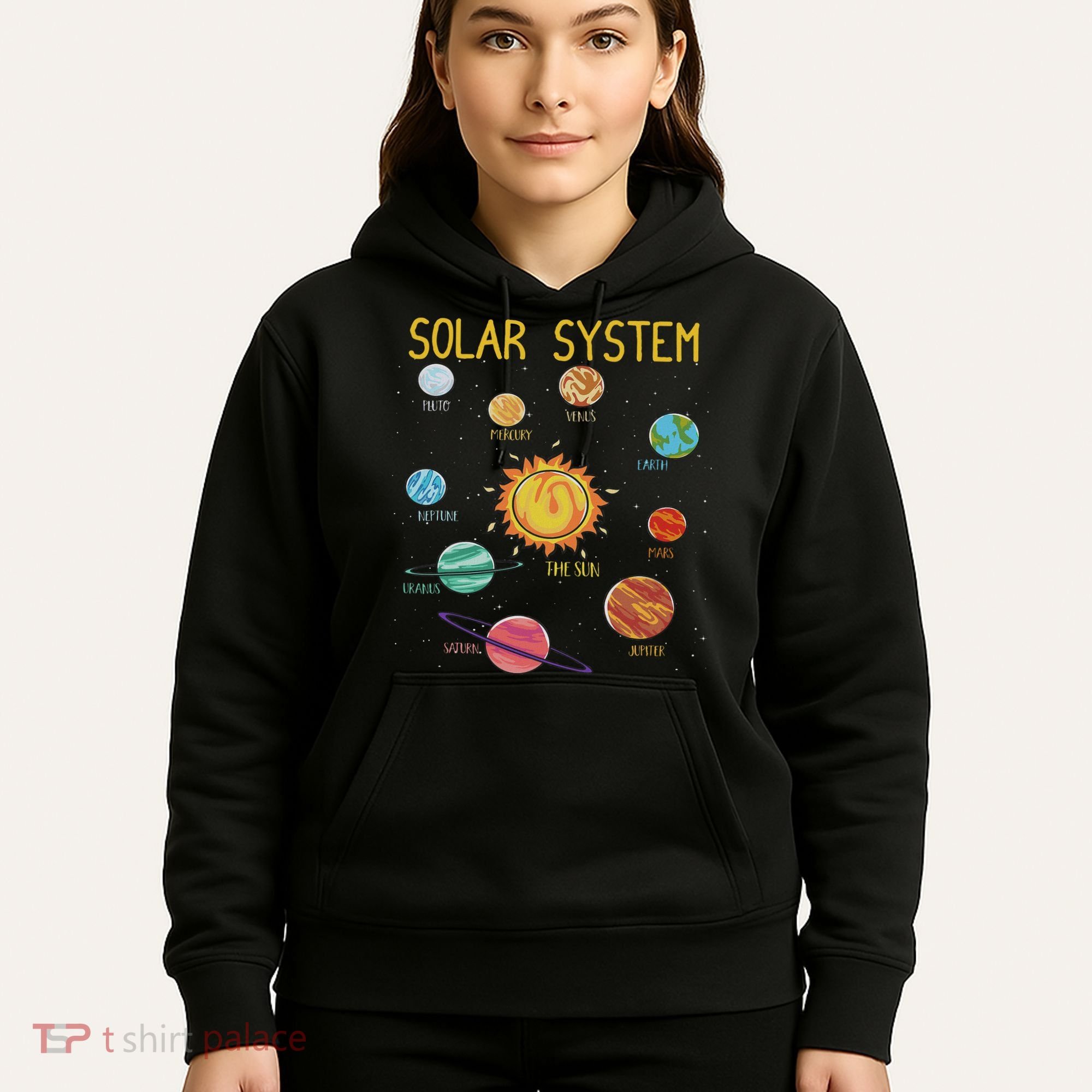 Solar System Planets Science Space Stem Hoodie