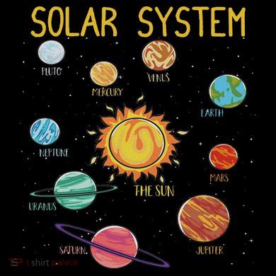 Solar System Planets Science Space Stem Long Sleeve Shirt