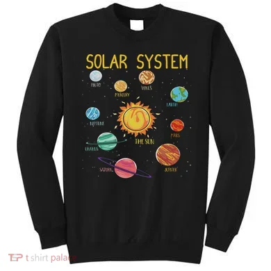Solar System Planets Science Space Stem Sweatshirt