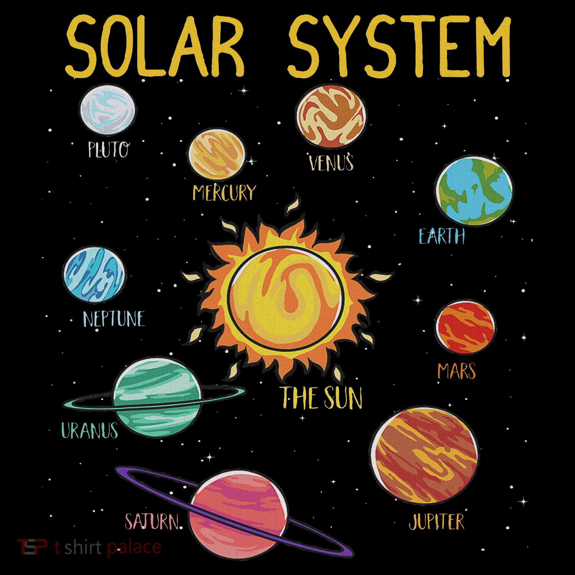 Solar System Planets Science Space Stem Sweatshirt