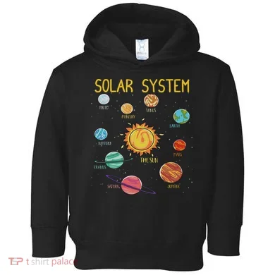 Solar System Planets Science Space Stem Toddler Hoodie