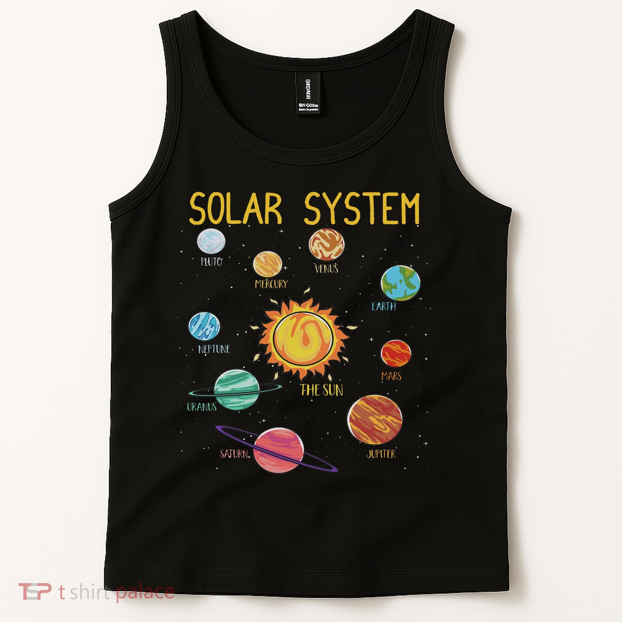 Solar System Planets Science Space Stem Tank Top