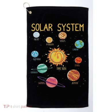 Solar System Planets Science Space Stem Golf Towel