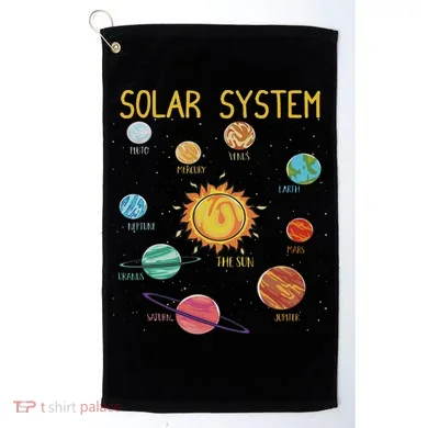 Solar System Planets Science Space Stem Golf Towel