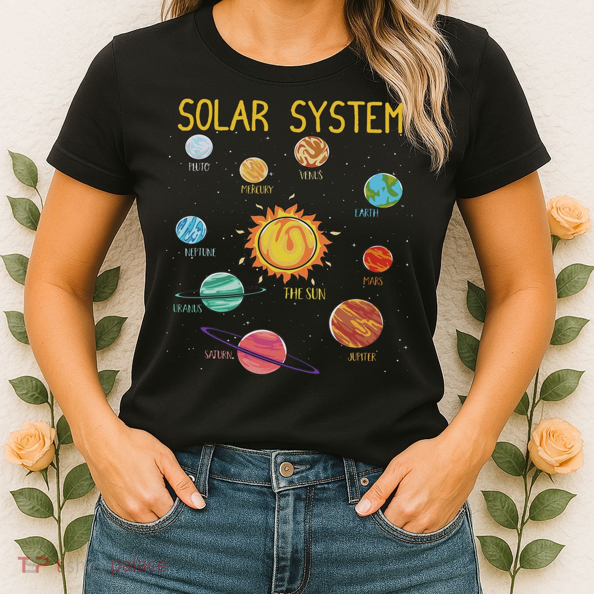 Solar System Planets Science Space Stem Women's T-Shirt