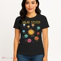 Solar System Planets Science Space Stem Women's T-Shirt thumb 4