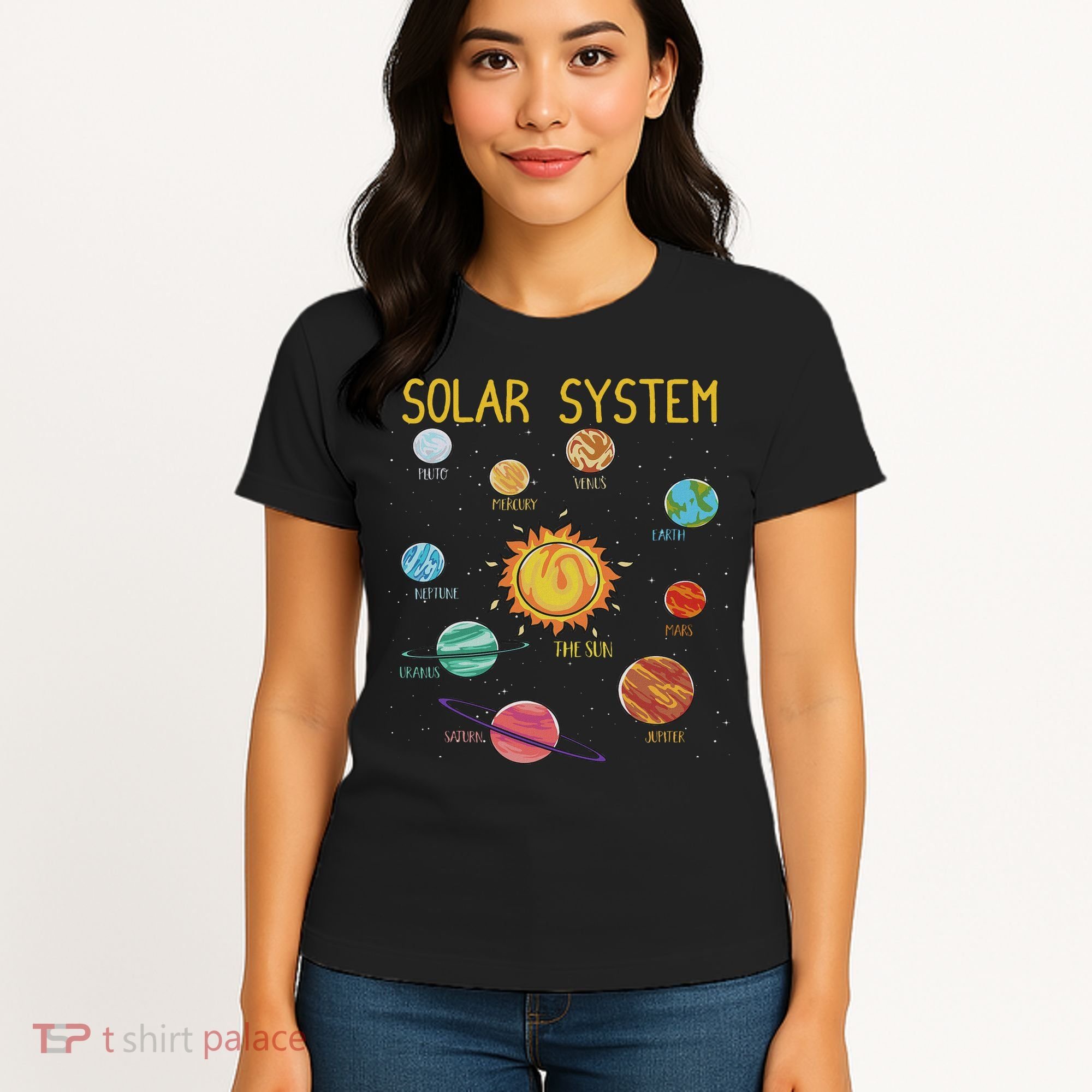 Solar System Planets Science Space Stem Women's T-Shirt