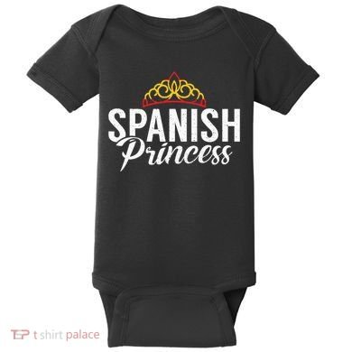 Spain Spanish Princess Baby Bodysuit