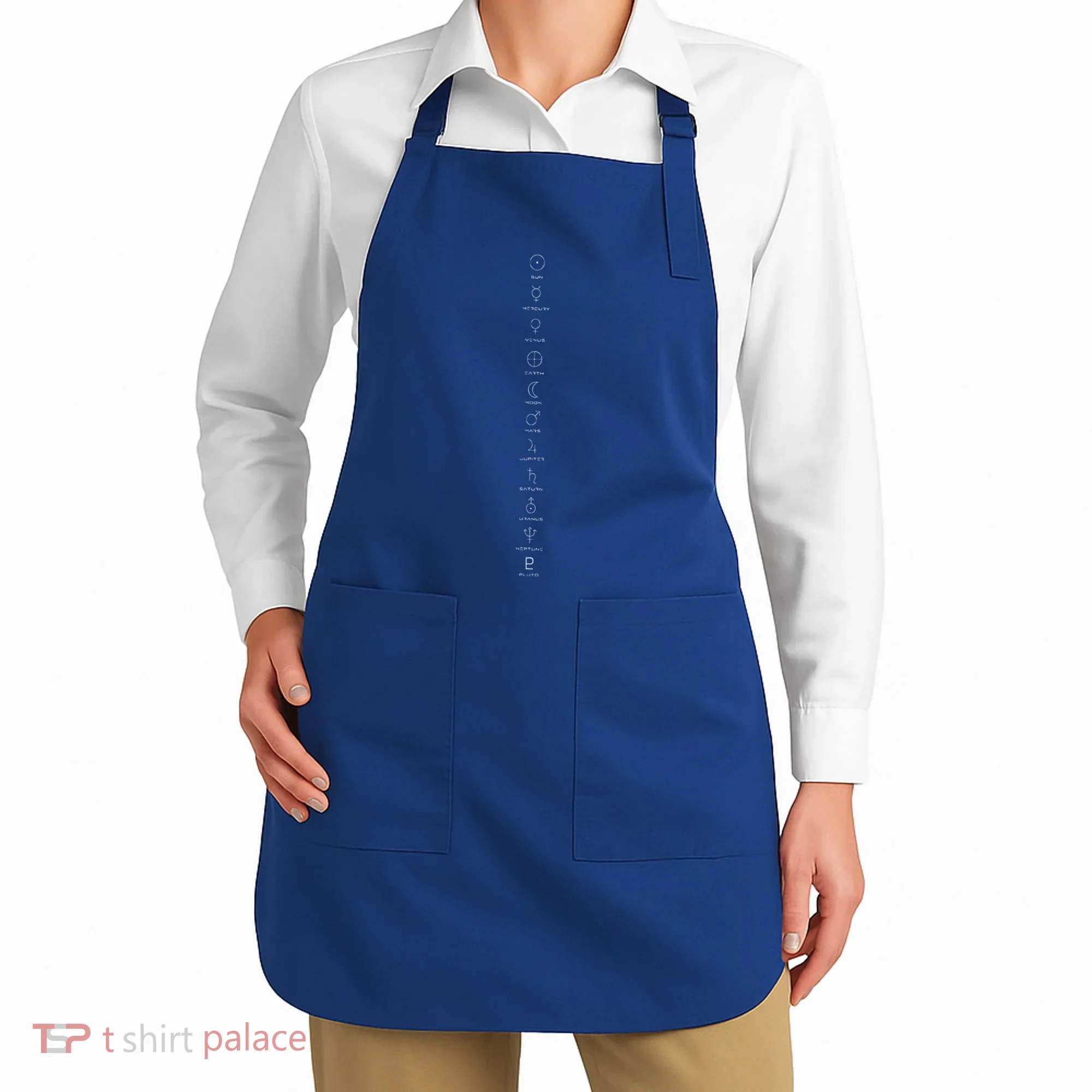 Solar System Planets Symbols Apron