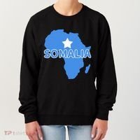 Somalia Somali Pride Flag Map Africa Print Women's Sweatshirt thumb 0