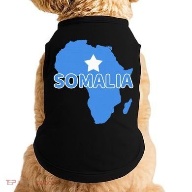 Somalia Somali Pride Flag Map Africa Print Doggie Tank