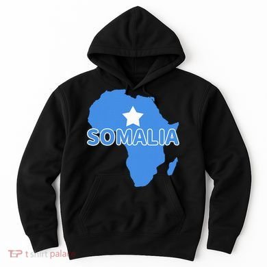 Somalia Somali Pride Flag Map Africa Print Hoodie