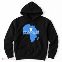 Somalia Somali Pride Flag Map Africa Print Hoodie thumb 0