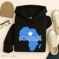 Somalia Somali Pride Flag Map Africa Print Hoodie thumb 4