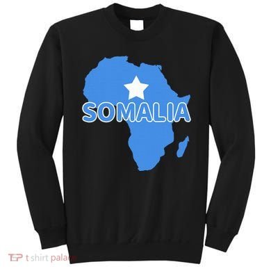 Somalia Somali Pride Flag Map Africa Print Sweatshirt