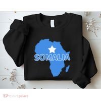 Somalia Somali Pride Flag Map Africa Print Sweatshirt thumb 2