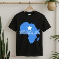 Somalia Somali Pride Flag Map Africa Print T-Shirt thumb 2
