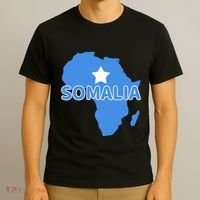 Somalia Somali Pride Flag Map Africa Print T-Shirt thumb 3