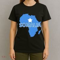 Somalia Somali Pride Flag Map Africa Print T-Shirt thumb 4