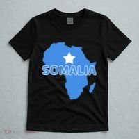 Somalia Somali Pride Flag Map Africa Print T-Shirt thumb 5
