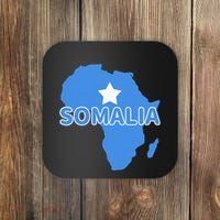 Somalia Somali Pride Flag Map Africa Print Coaster thumb 0