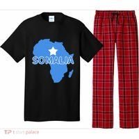 Somalia Somali Pride Flag Map Africa Print Pajama Set thumb 0