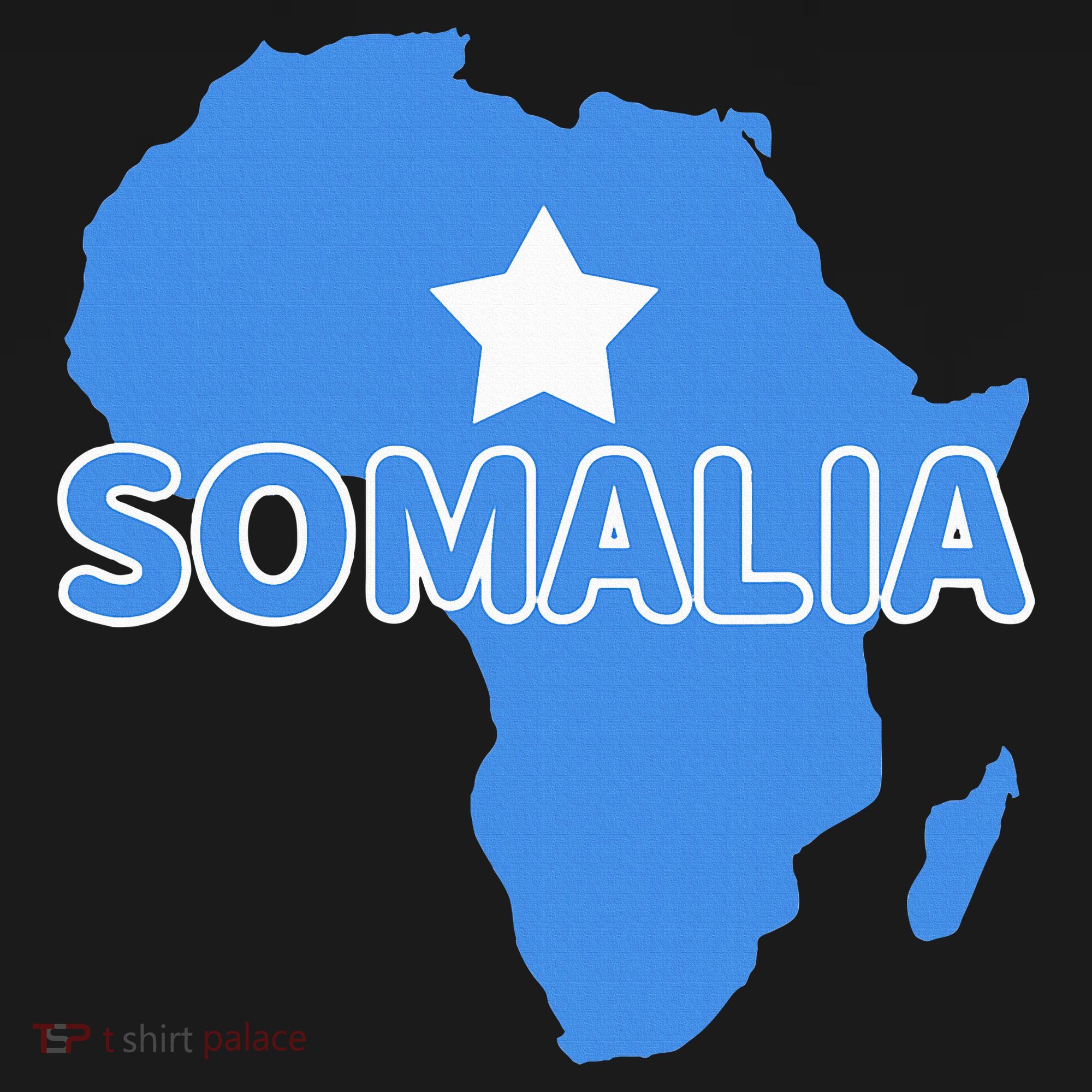 Somalia Somali Pride Flag Map Africa Print Mousepad