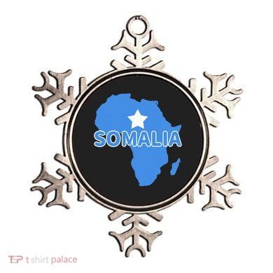 Somalia Somali Pride Flag Map Africa Print Ornament