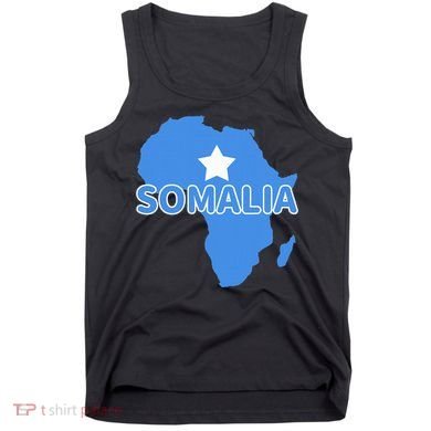 Somalia Somali Pride Flag Map Africa Print Tank Top