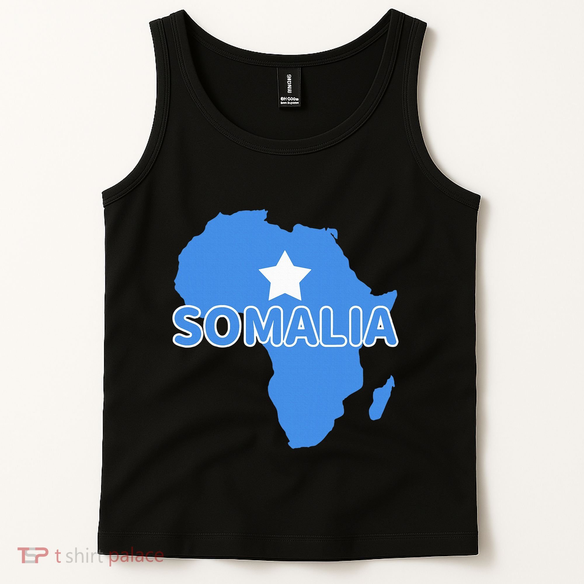 Somalia Somali Pride Flag Map Africa Print Tank Top
