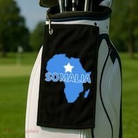 Somalia Somali Pride Flag Map Africa Print Golf Towel thumb 2