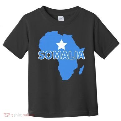 Somalia Somali Pride Flag Map Africa Print Toddler T-Shirt